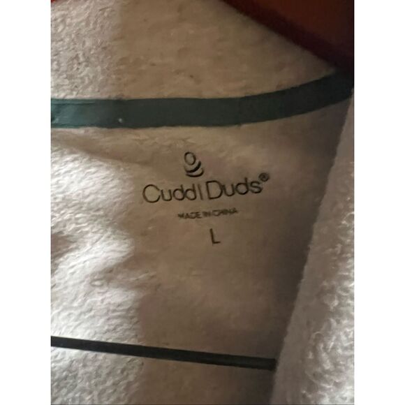 Cuddl Duds Large Fleecewear Stretch Button Front Cardigan mountain landscape - Picture 7 of 7